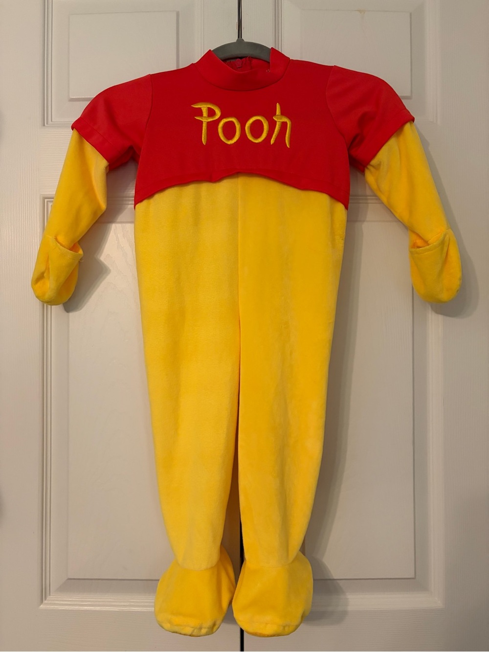 Disney Winnie The Pooh Plush One Piece Vintage Footed Romper/Costume Unisex